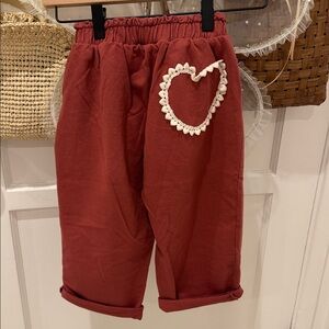 Zara Pant Heart Detail Pants